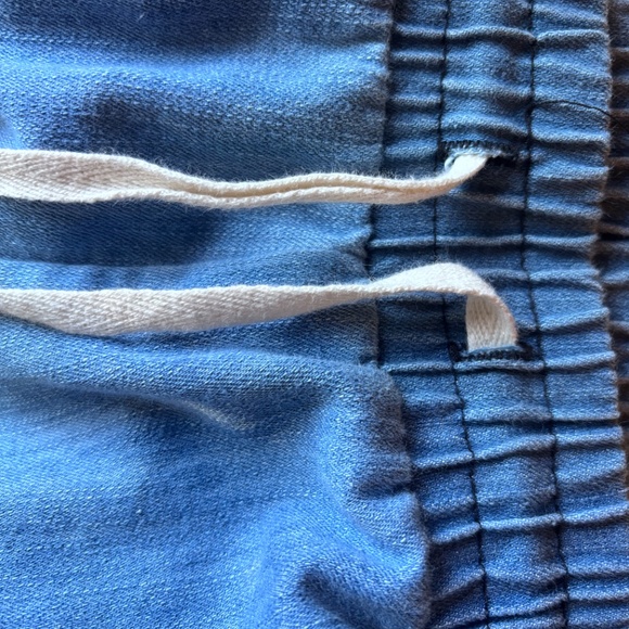 New Three Birds Nest Wide Leg Chambray Pants - Picture 6 of 8